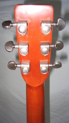 Rear of headstock  w/ Grover tuners