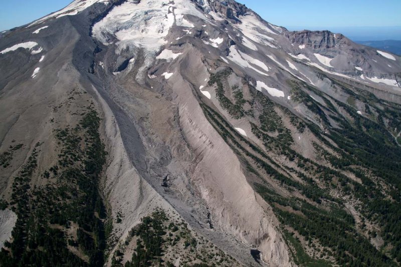 Hood:  Eliot Glacier, Terminus & Forefield <br> (Hood082807-_035.jpg)