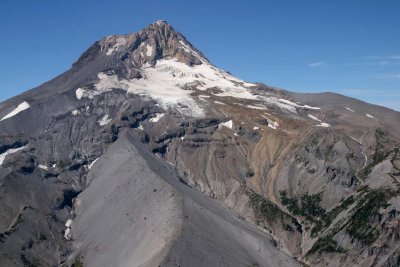 Hood: Newton Clark Glacier/W Face Perspective View  (Hood082407-_596.jpg)