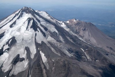 Shasta:  Hotlum (L) & Bolam Glaciers, View SW (Shasta082907-_124.jpg)