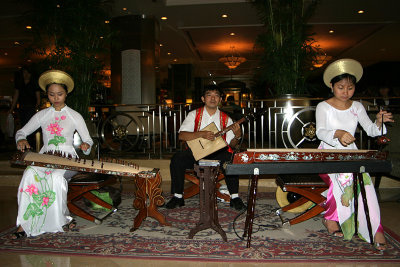 Music band in the lobby of Sheraton HCMC