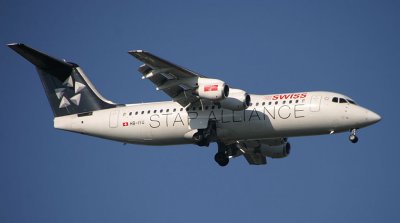 HB-IYU is the Swiss ARJ in Star Alliance colour