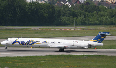 Hello MD-90 taking off from ZRH RWY 16