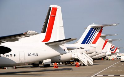 Busy ramp scene at LCY