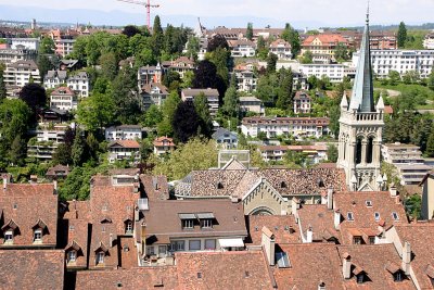 The skyline of the city