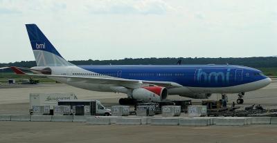 An unusual visitor to IAD is this BMI 330