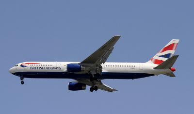 BA 767-300 arriving JFK from Manchester