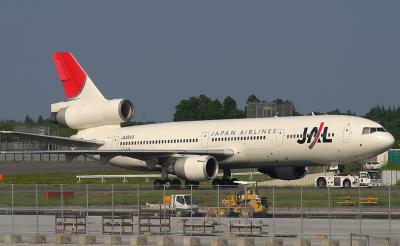 JA8543 was delivered to JAL on May 22, 1980.  It looks brand new 25 years later, June, 2005