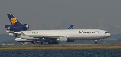 LH Cargo MD-11 commencing its take off run