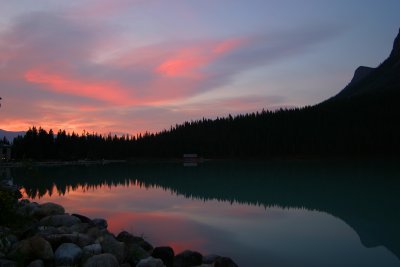 Sun rise over Lake Louise