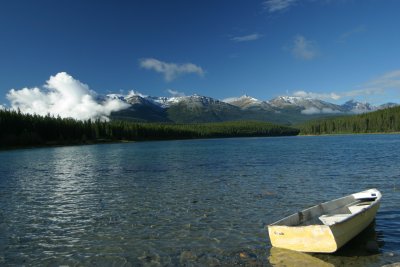 Solitude in Patricia Lake, Jasper National Park