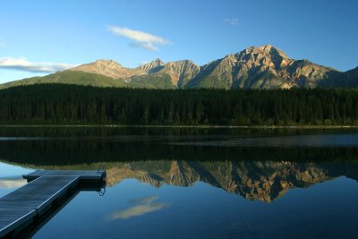 Early morning reflection, Patricia Lake, Jasper National Park