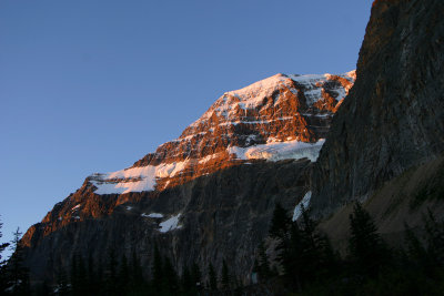 Mt. Edith Carvell greets the day's first light.