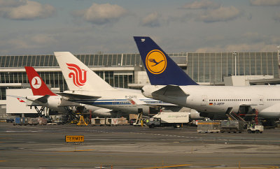 JFK Terminal 1, a collection of tails from around the world