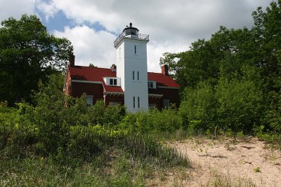 On the way back to Detroit Sunday, we visited the 40 Mile Point lighthouse near Rogers City on the eastern side of Michigan.