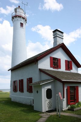 Charming Sturgeon Point light (1870), beautifully restored by the co. historical society, which was selling shortcake nearby!