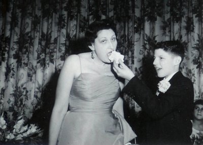 The kids start growing up: Gene has his Bar Mitzvah in 1956