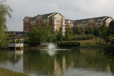 In 2004, Janet moves to Riderwood Village in Silver Spring. She lives on the fourth floor of Calvert Landing, shown here.