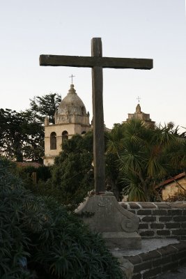 Carmel Mission.  I've taken better pictures than this, but this time I was trying for something different.