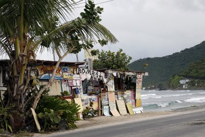 We drove by the infamous Bomba's Shack (mushroom punch full moon parties) & watched surfers at Apple Bay.