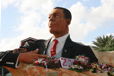 Giant statue of Mr. V. C. Bird (prominent politician & Prime Minister) in St. John's, Antigua