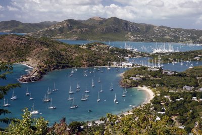 Shirley Heights, Antigua.  Someone described this as just a harbor but I thought it was incredible!