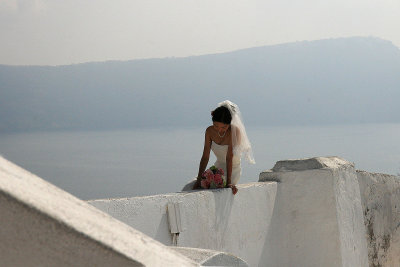 A bride was being photographed while we were there.