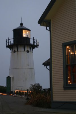Montara lighthouse, south of San Francisco, 7:30 PM