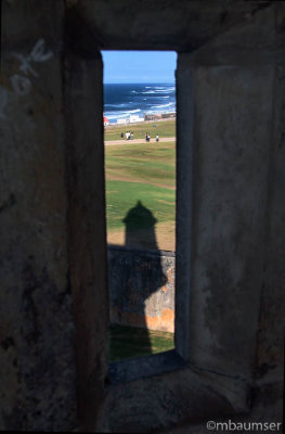 Shadow of Look-out post at El Morro