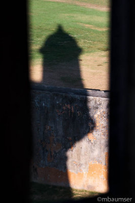 Shadow  of Look-out post at El Morro