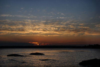 Sunset over the Western Bay, Mt. Desert Island, Maine