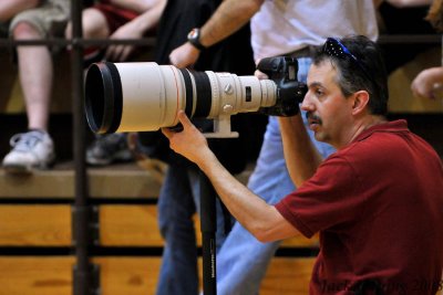 My Canon buddy with his 400mm cannon