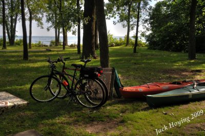 Day 2 - Our Campsite at Kellys Island