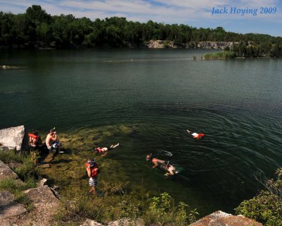 Snorkeling at the Quarry on Kellys Island