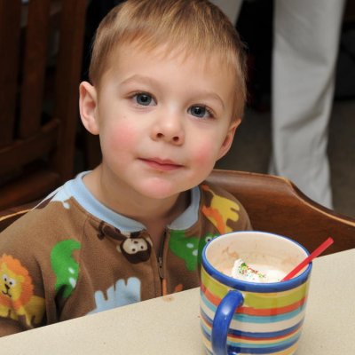 Hot Chocolate after playing in the snow