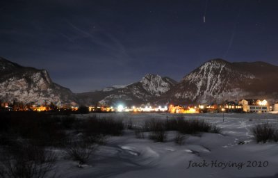 Frisco, Colorado by moonlight