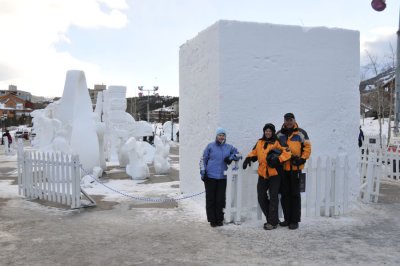 Starting block for the International Snow Sculpture Championship