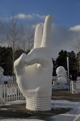 Winner of the International Snow Sculpture Championship at Breckenridge