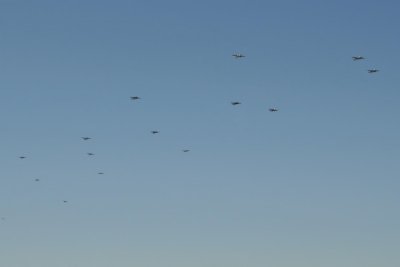 18 B25s approaching for the flyover