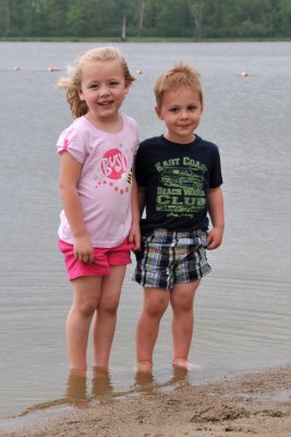 No...we aren't going to get our shorts wet!