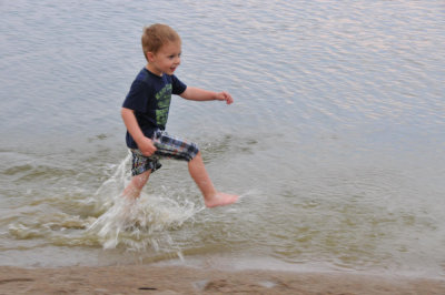 Now the shorts are wet!