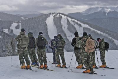 Army ski trainees from Ft. Carson, CO at Keystone
