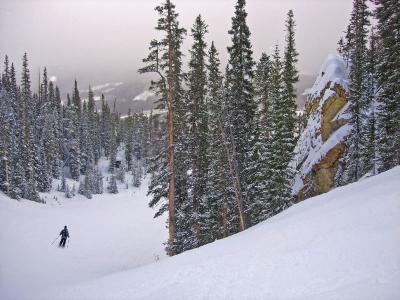 Late afternoon ski run, Keystone