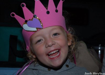 Ellie with a princess crown