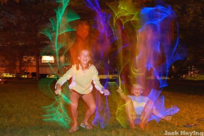 Fun with glow sticks