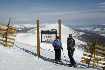 Day 2, Breckenridge, Just off the Impieral Lift, the highest lift served skiing in North America
