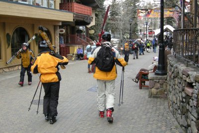 Day 3, Vail, Walking out of Vail Village