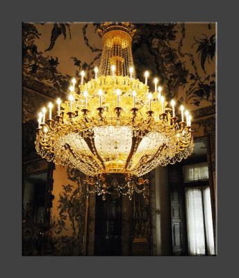 Palacio Real - Chandelier in Charles II Royal Chamber