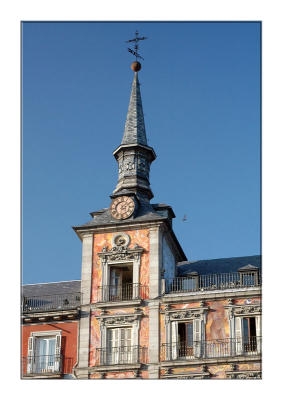 Tower of  Casa de la Panederia in Plaza Mayor