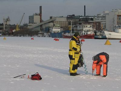 bikers on ice